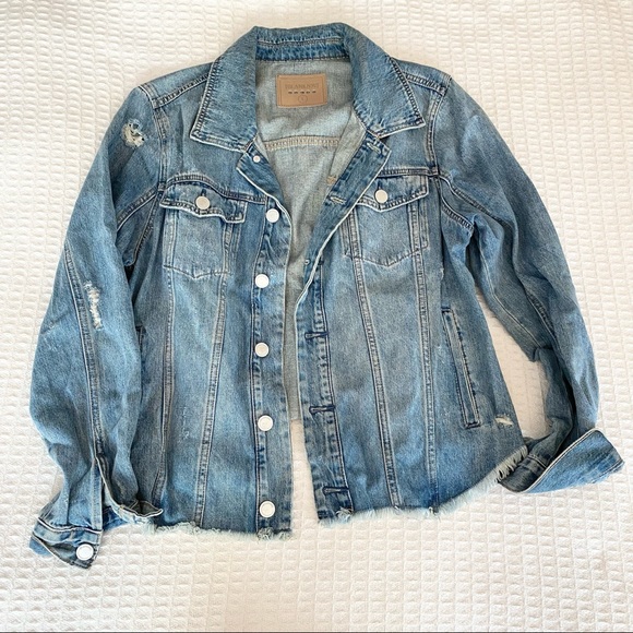 Blank NYC Jackets & Blazers - Blank NYC distressed denim jacket size large